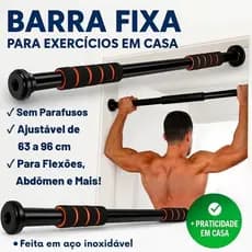 Barra Exercício Treino Musculação Calistenia Crossfit Profissional Com Nível Ajustável