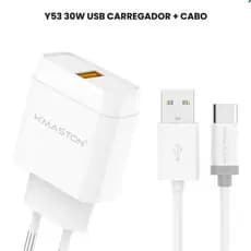 Carregador Usb 30W Y53-3 Carga rapida Tipo C