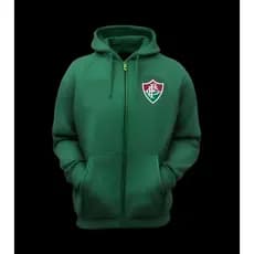 Blusa de frio agasalho Fluminense tricolor moletom time personalizado na promoção