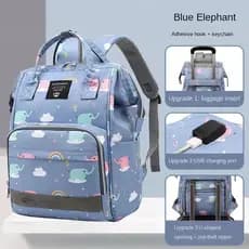 New fashion multifunctional mother and baby bag, portable large-capacity outing backpack