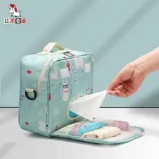 Saco de fraldas novo estilo saco de armazenamento de fraldas de bebê portátil saco de fraldas uso com mochila mamãe