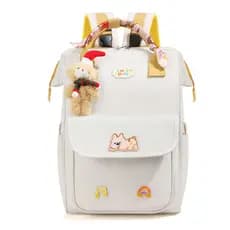 Mãe bebê mochila simples cor combinando mãe bebê saco passeio garrafa de armazenamento grande capacidade moda mãe saco