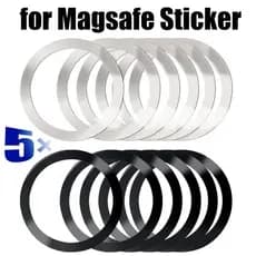 5 Pçs Universal Anéis De Metal Adesivo Para Telefone Magsafe Carregador Sem Fio Folha Ferro Ímã Carro Suporte Do Móvel