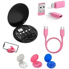 Multi USB Type C Para 60W Kit De Cabo Adaptador De Carregamento Conjunto De Conversão De Iluminação A E Micro/Tipo /