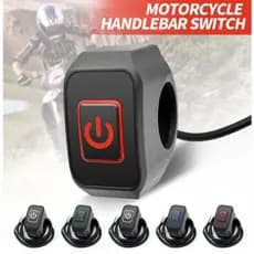 Luz led À Prova D'água No Interruptor De Desligamento Da Barra De Manivela Tipo Motocicleta