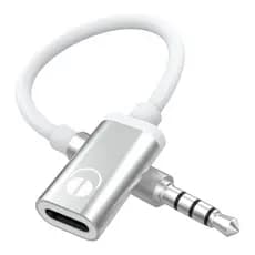 Cabo De Áudio Macho Para Tipo C Fêmea De 3.5 Mm , Adaptador Analógico Fone De Ouvido Reprodutor De MP3 , Laptop , Tablet