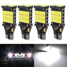 2/4/6x T15 Led Canbus Sem Erro W16W 921 912 T16 T10 902 45leds Sinal Super Brilhante Inverter Luzes De Estacionamento De Freio 12V Branco