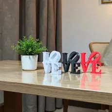 Enfeite Love Decoração para Sala Mesa Quarto Casal Escritorio