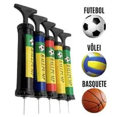 Bomba de Ar Manual Portatil Para Encher  Bolas Volei Basquete Futebol Compressor De ar Pequeno