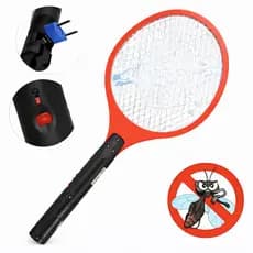 Raquete Elétrica Recarregável Pega Mosquitos Pernilongo Portátil Ideal Jardim Casa Interior Exterior