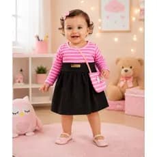 vestido infantil bebe veste do  2 a 12 meses