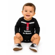 Body Bebê Manga Longa Tesouro da Mamãe ideal para presentear em chá de bebê  revelação