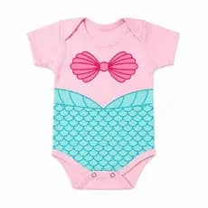 body Bebê temático sereia
