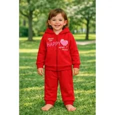 super oferta queima de estoque Conjunto Infantil  Menina   com Capuz –  tamanho 2