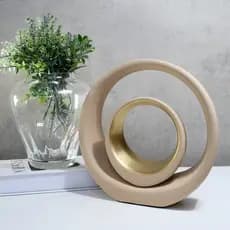 Dupla Vaso Grande Decorativo Aparador Kit 2 Peças Sala Conjunto Luxo Cerâmica Decoração Enfeite Rack