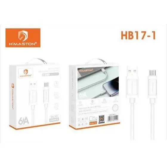 H’maston cabo 2 metro 6A Usb/V8/Lightning/tipo-c,2 Pontas tipo-c 65w/usb c para Lightning 27w