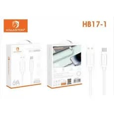 H’maston cabo 2 metro 6A Usb/V8/Lightning/tipo-c,2 Pontas tipo-c 65w/usb c para Lightning 27w