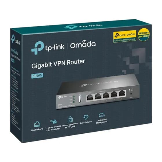TP-LINK ER605  OMADA ROTEADOR VPN GIGABIT MULTI-WAN