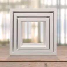 kit Nichos decorativos conjunto com 3 nichos 100% MDF quadrado para Quarto, Sala, Banheiro, Cozinha