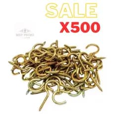 Ganchos 15X30 para madeira bicromatizados x500 unidades