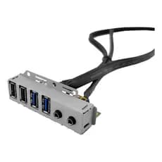 Painel Frontal 2 Portas Usb 3.0 + Audio / Microfone Para Placa Mae Gabinete Usb3