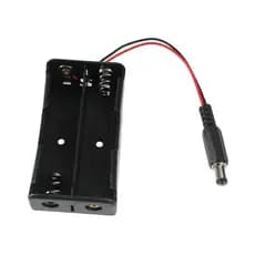 Case Suporte 2 Pilhas 18650 Sem Tampa 7,4V Plugue P4