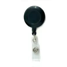 20 Un. Roller Clips Porta Crachá Cordão Retrátil ioiô - Preto