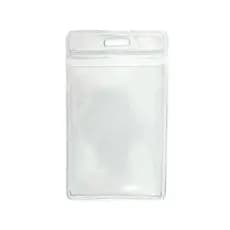 50 Bolsas Porta Crachás/Cartão em PVC Transparente 58X89mm