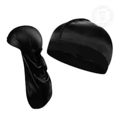 Wave Cap + Durag Silky 360 Premium – Faixa Bandana para Waves Masculina Estilo Urban