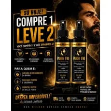Kit 2x Tônico Capilar Antiqueda 120ml Serum de Crescimento Puro Fio - Cabelo Barba Sobrancelha