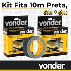 Kit Fita Antiderrapante 10m Preta, 5m + 5m VONDER - Ideal para Prevenção de acidentes em pisos lisos