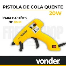 Pistola De Cola Quente 20w 8mm Bivolt Certificada Vonder