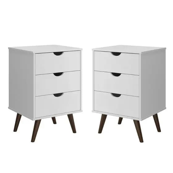 Mesa De Cabeceira 3 Gavetas Gavetas Plus / Varias Outras Cores Envio Imediato