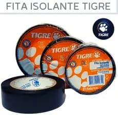 Fita Isolante Tigre AntiChamas Uso Geral 5mts 10mts ou 20mts Multiuso Preta Exelente Qualidade.