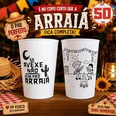 Kit 50 Copos Personalizado Para Festa Junina Copo Personalizado Para São João Escola Alunos Crianças
