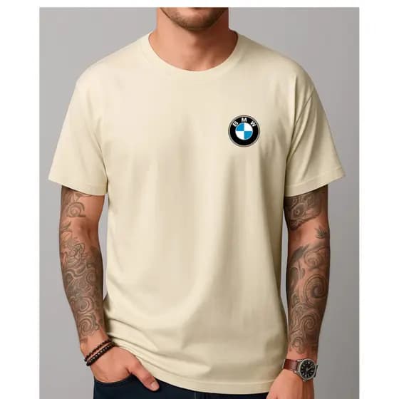 Camiseta Preta BMW – Conforto Premium e Logo Icônico da Marca Alemã