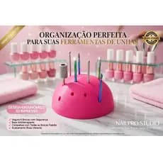 Suporte Organizador para Brocas de Lixa Elétrica |  Manicure e Pedicure