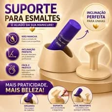 Kit Manicure Profissional | Apoio de dedo + Suporte Inclinado para Nails Designs