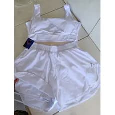 Conjunto Fitness Feminino Academia Corrida Dry Fit – Top Alta Sustentação + Short Duplo com Forro