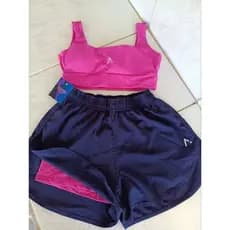 Conjunto Short Duplo Corrida Acadêmia