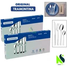 Kit Faqueiro Tramontina 24 ou 48 peças Búzios Jogo de Talheres Tramontina