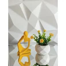 kit mimoso vaso 3D, plantinha artificial, florzinha, estátua, arranjo decorativo cores