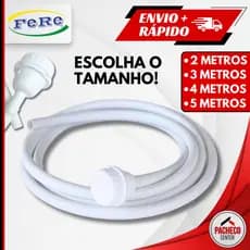 Mangueira Mangueirinha Para Chuveiro com Chuveirinho Desviador 2M 3M 4M 5M - Fere
