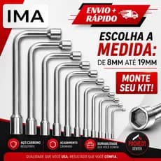 Chave Biela L 8MM até 19MM Aço Carbono Unidade ou kit Escolha e Monte o seu Kit - IMÃ