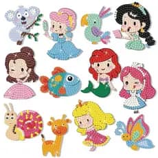 Autocolante De Decoração Estacionário Infantil De Adesivos De Pintura DIY Hanmade Desenho Animado Brinquedos Educativos
