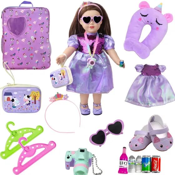 Conjunto De 18 Polegadas De Mochila De Viagem Para Meninas Americanas Acessórios Sapatos multi-Peças Harry Porter