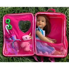 Mochila De Viagem De 18 Polegadas Babybron American Girl Doll Acessórios
