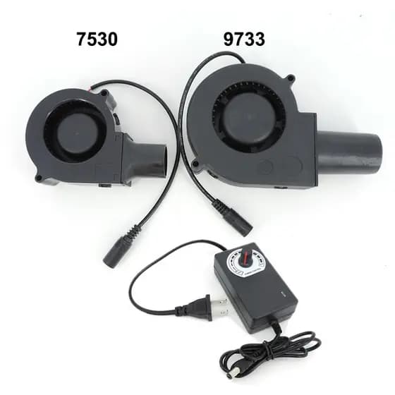 7530 9733 Ventilador Com Controlador De Velocidade Variável De Energia De Churrasco Ar Piquenique Grill Fogão A Lenha Co