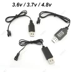 3.6V 3.7V 4.8V 250mA NiMh/NiCd Bateria Cabo Carregador USB SM 2P Frente Plug Controle Remoto Carro Elétrico BRK1