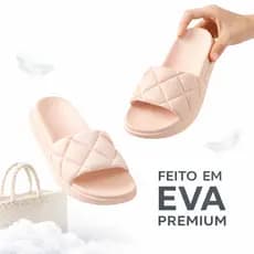 Chinelo Feminino Nuvem Slide Elegante em Eva Macio Leve Sandalia Feminina Rasteirinha nuvem